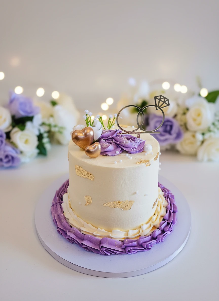 Elegant eggless anniversary cake in Wellington